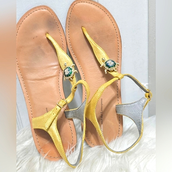 Pilcro and the Letterpress T-Strap Sandals with Ankle Strap Women's Sz 10M🌴 - Picture 3 of 5